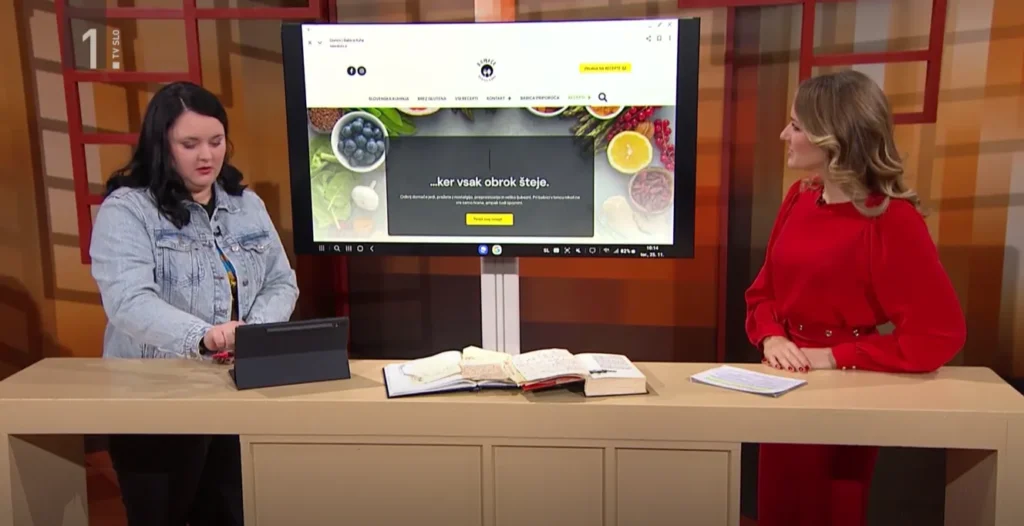 Ko babičini recepti pridejo na televizijo – gostovanje v oddaji Ah, ta leta